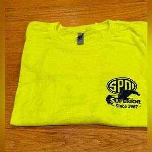 SPDI tool co. Safety yellow Heavy Cotton Neon Yellow T-Shirt 3XL